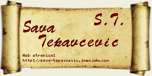 Sava Tepavčević vizit kartica